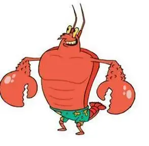 海绵宝宝中龙虾的简笔画