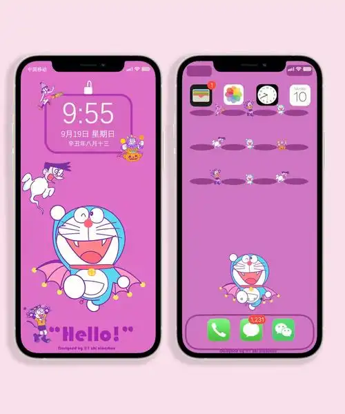 ios苹果多啦a梦手机壁纸套图