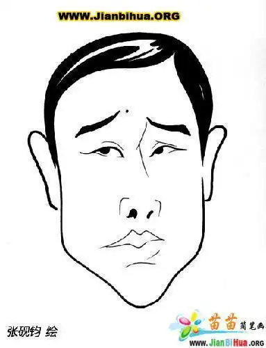 明星简笔画 明星简笔画卡通人物