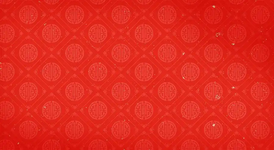 中国风红色花纹背景