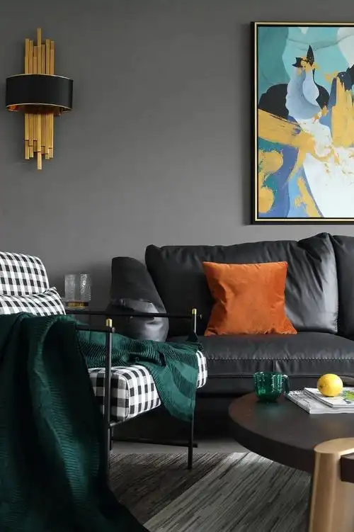 装修课堂高级灰撞色的装修颜色搭配让人眼前一亮