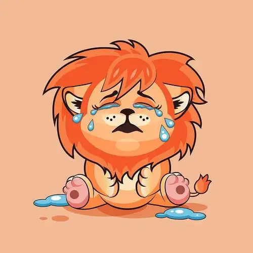 可怜的小老虎哭了