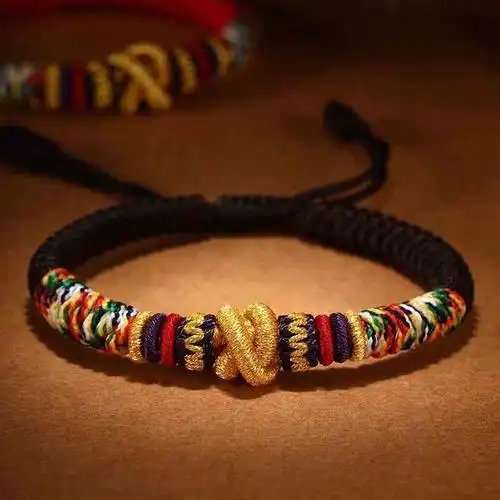 手工编织红绳手链2024龙本命年事业有成大乘金刚结手绳成品男