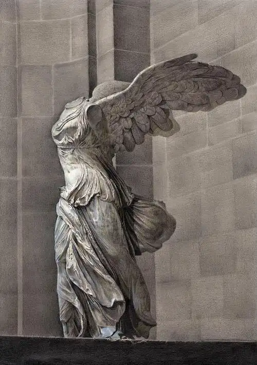 胜利女神像素描