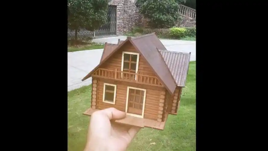 淘宝搜:精品diy小木屋模型 仿真别墅艺术礼品古建浪漫童话益智手工