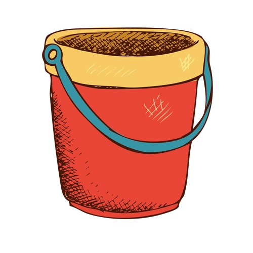 红色水桶