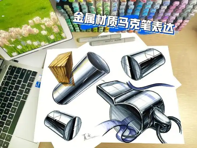 金属材质马克笔表达技巧