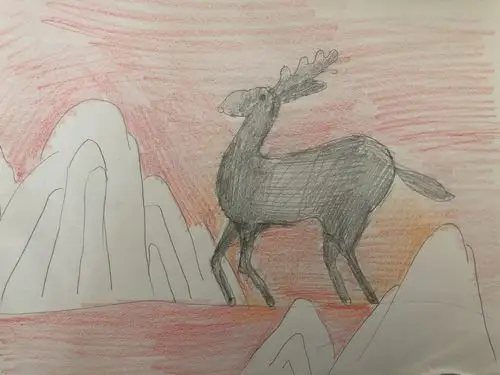 5–石壁上的九色鹿