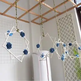 幼儿园班级吊饰田园风环境布置材料区域隔断吊饰走廊创意手工挂饰