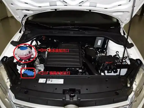 大众新桑塔纳水箱位置,新桑塔纳的水箱在哪里