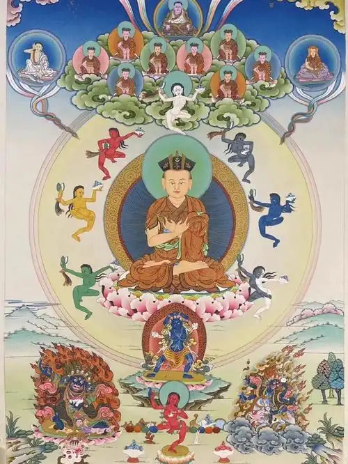 罕见题材八世噶玛巴