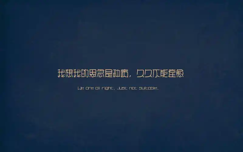 极具创意的简约风格伤感个性文字语录图片桌面壁纸第一辑