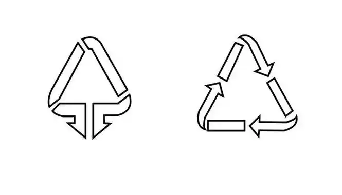 垃圾桶上标志的简笔画