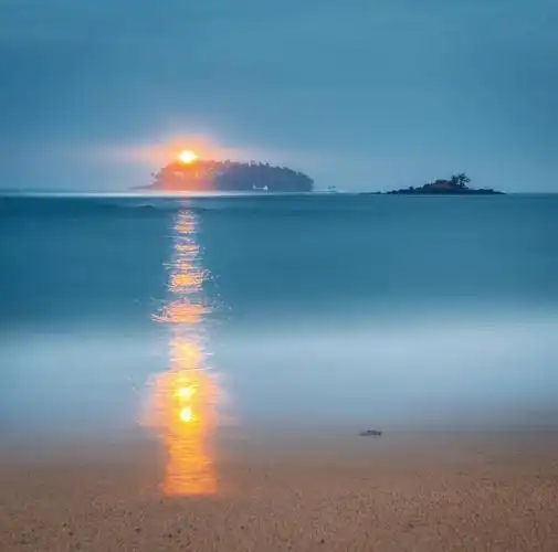 唯美海滩海边景色高清图片