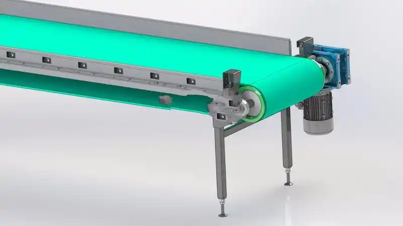 超详细的同步带输送3d模型step