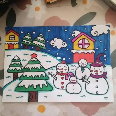 冬天的儿童画 冬天的儿童画简单