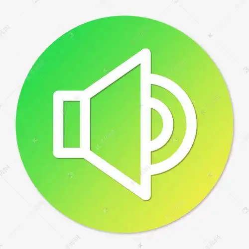 彩色渐变圆形声音icon图标素材图片免费下载-千库网