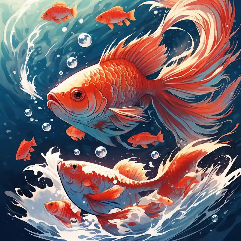 小鱼卡通头像,也太可爱了吧!