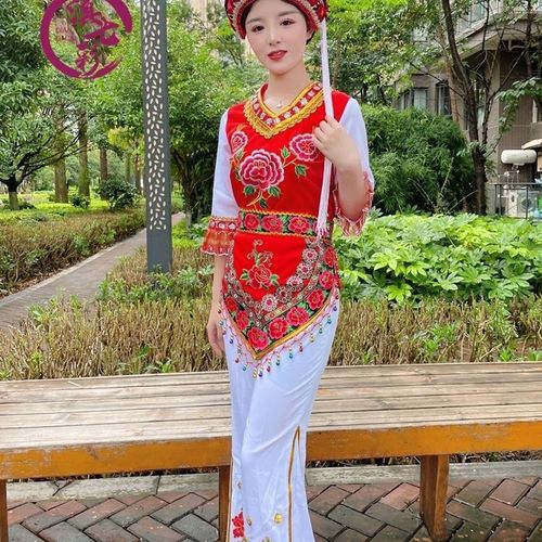 精品绣花白族女装云南大理金花服饰少数民族服装大理白族女款套装