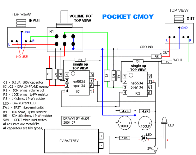 新手入门芯片ne5534,opa2604,ad827运放耳放耳机放大器