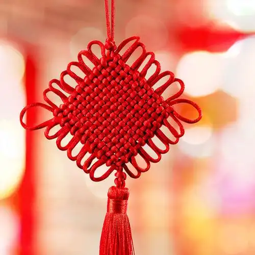 中国结红色节日传统节日特色手工工艺品装饰喜庆用品大小号挂饰
