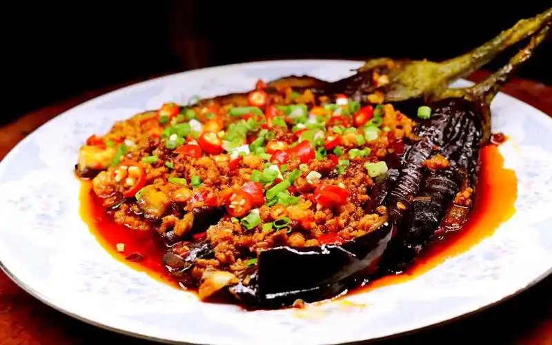 佛手茄子的做法,造型美观还入味!@小彪美食下载(av14871345)-哔哩哔哩