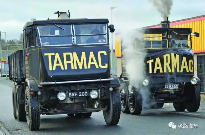 路边的经典蒸汽时代的卡车到底什么样