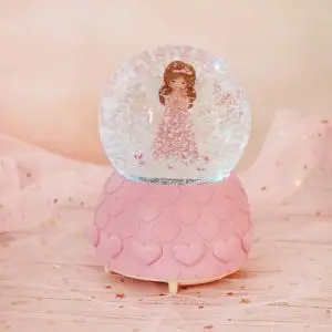 水晶球音乐盒雪花公主小女孩梦幻八音盒女生儿童玩具生日礼物摆件