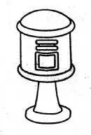 简笔画邮筒简笔画图片教程mbe插画风格卡通简笔画红色邮箱邮筒素材