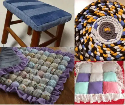 用旧衣服改造各式各样的坐垫(旧物改造)_大小_正方形_装饰