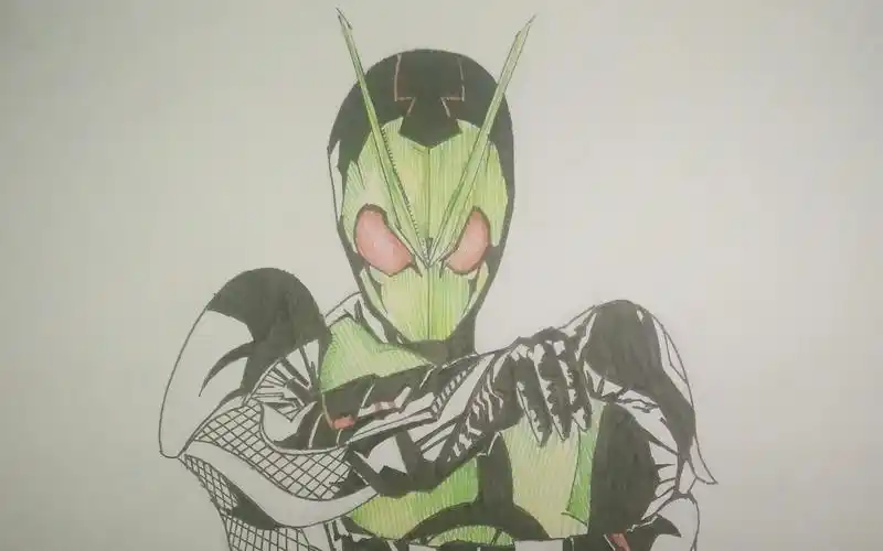 手绘极限作画假面骑士01