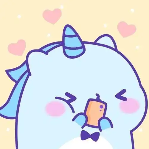 情侣头像独角兽系列超萌情头