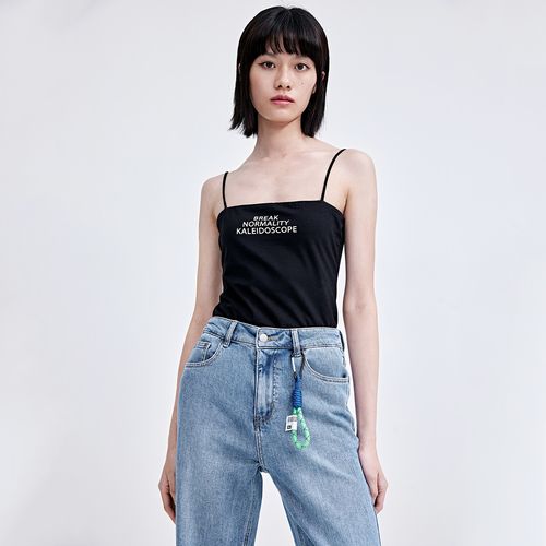 ur欧美潮流字母印花抹胸t恤wv17s4an2000