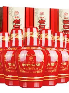 山西汾酒杏花村酒 醇柔老白汾酒42度 475ml*6瓶整箱装 清香型白酒