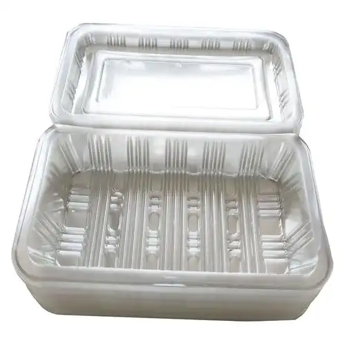 盒打包盒带盖长方形盒子中一深一次性餐盒水果面点盒食品级包装