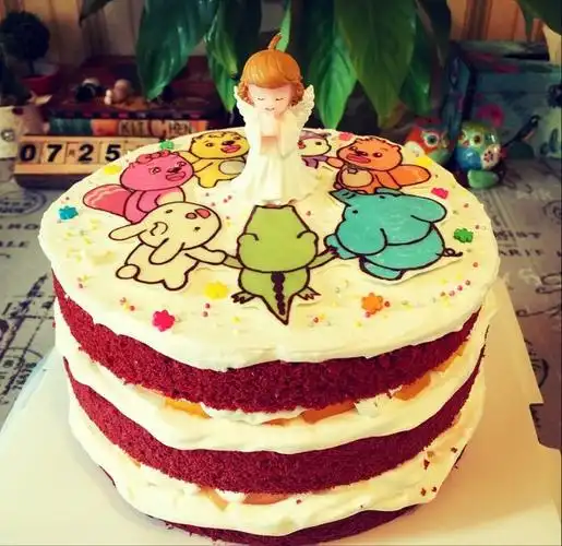 作品 果妈09做的午餐2015年7月25日 宝妈约蛋糕时说要整个贝瓦儿歌 果