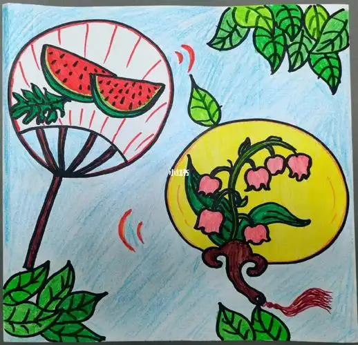 简笔画打卡第47天:《扇子》