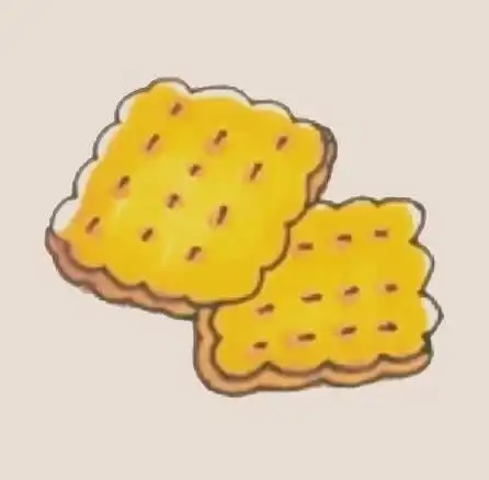 饼干简笔画步骤画法图片教程