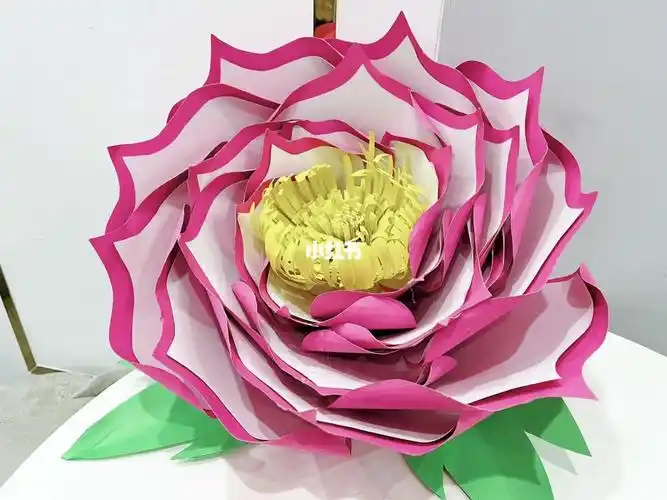 卡纸就能做朵牡丹花