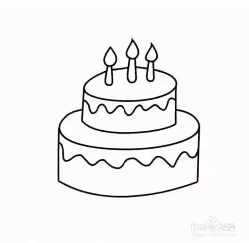 如何画蛋糕?