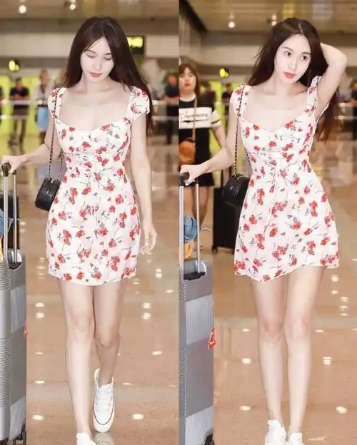 look2众所周知,李菲儿的身材是非常好的,柯基臀的代言人就是她呀!