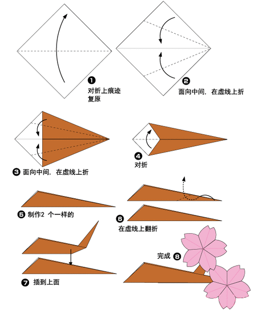好看的樱花折纸教程图解