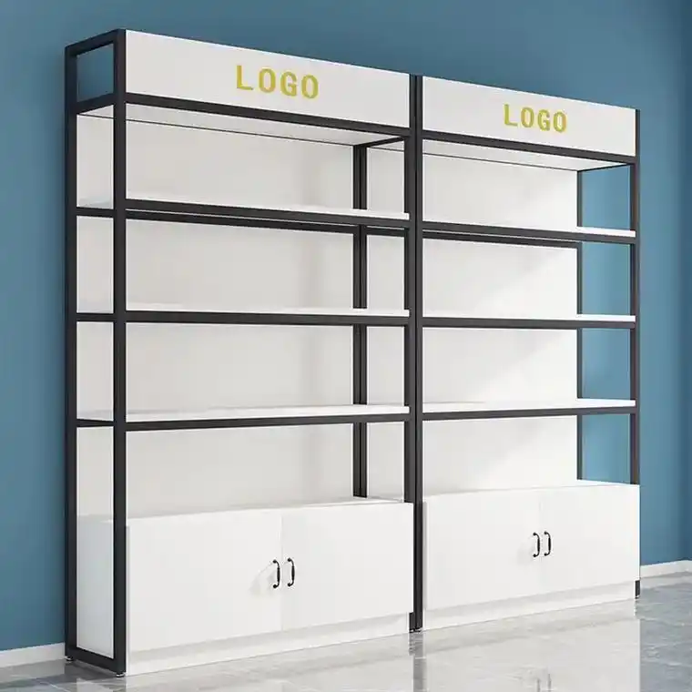 货架展示架多层货柜置物架美容院产品展柜陈列柜护肤化妆 - 抖音