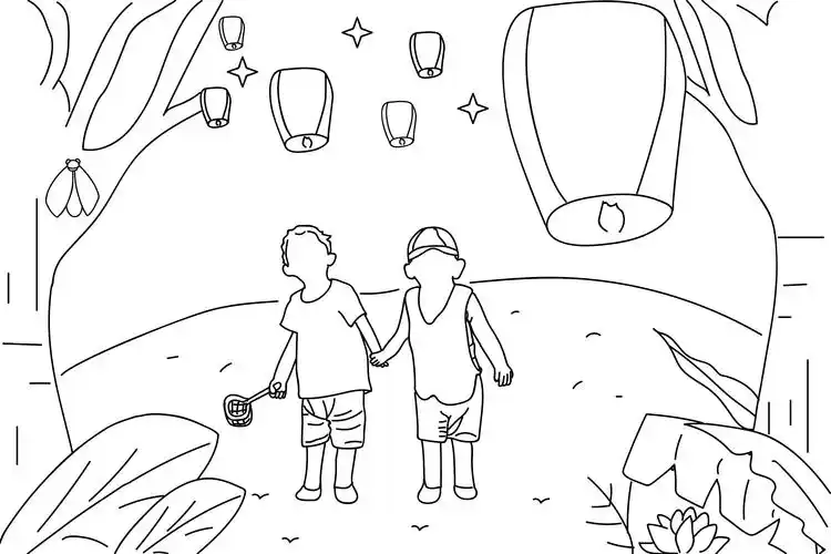 夜晚星空|插画|概念设定|飘零桢雪 - 原创作品 - 站酷 (zcool)