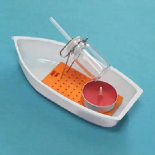 小学生玩具科技小发明 科学实验器材物理diy玩具小制作材料蒸汽船