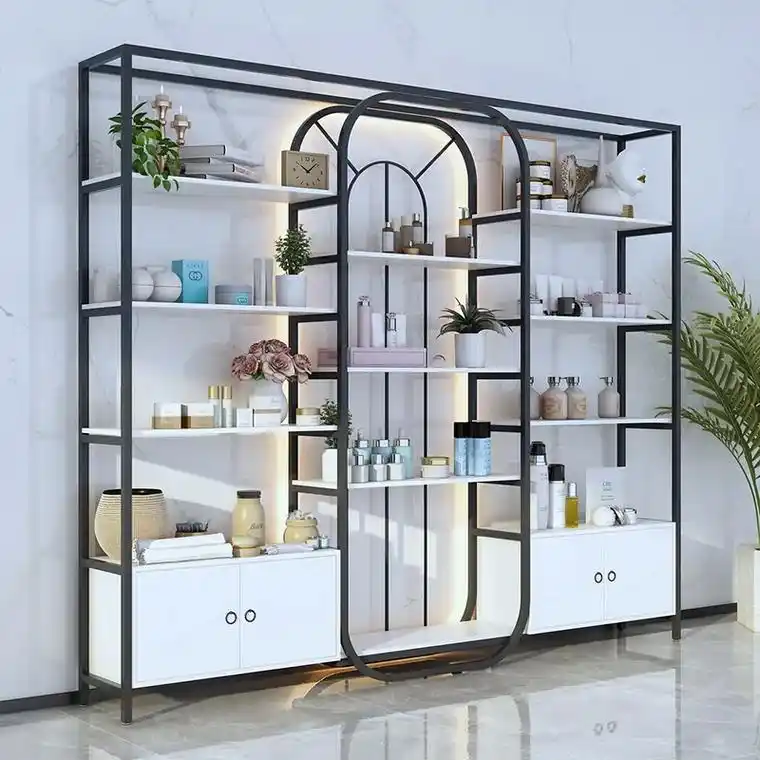 美容院指甲油样产品护肤化妆品展示架包包展柜陈列柜置物货架多层 -