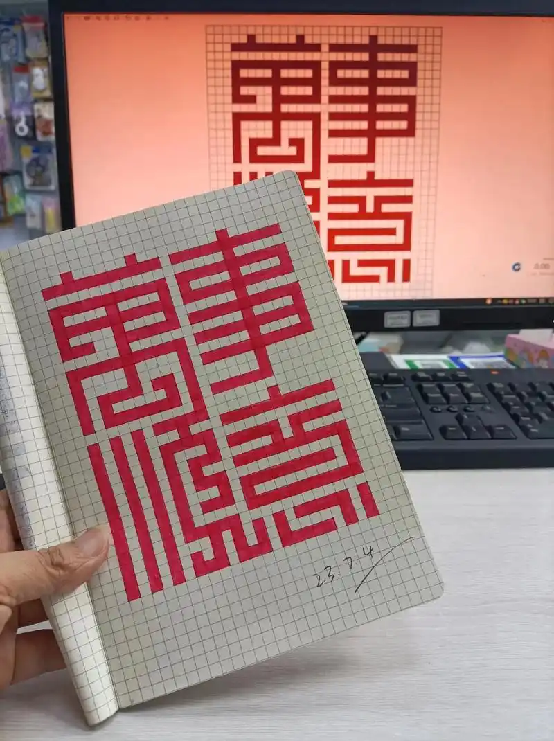 像素画/网格字~万事顺意.今日份愿望,万事顺意.我们所期待的 - 抖音