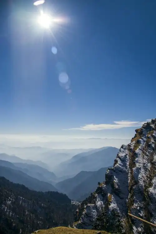 山景照片|免版税图像,山脉,户外,日光,树,自然,蓝天,风景,高清壁纸4k