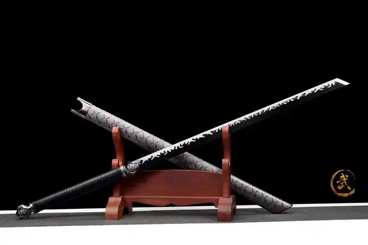 龙泉市刀剑高锰钢发黑手工锻打长款唐横刀白玉龙象冷兵器未开刃