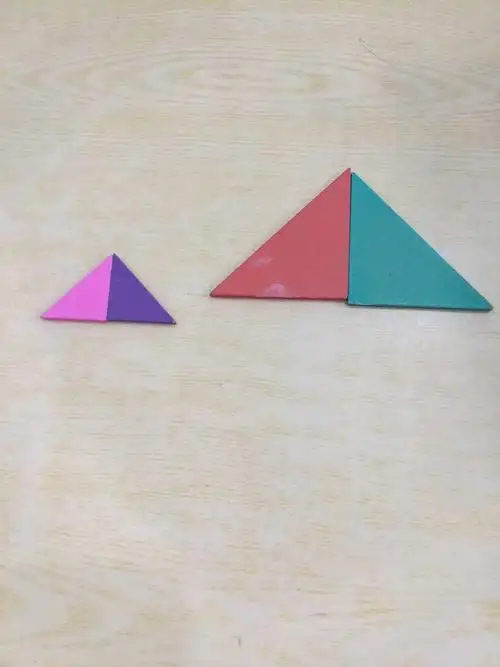 用不同的方法拼三角形